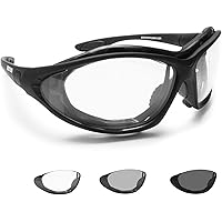 Occhiali Da Moto Antivento E Antiurto Bertoni AF149 - Lente Antiappannante E Spugna Removibile