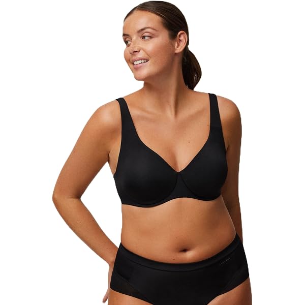 YSABEL MORA Reggiseno Senza Ferretto con Imbottitura per Comfort e Sostegno, Coppe Continue, Spalline Rinforzate, Chiusura Larga, Microfibra, 4 Posizioni, Collezione Essentials, Comodo e Adattabile