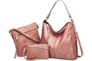 Pahajim Set di borse e portafogli Borse da donna Borsa a tracolla in pelle PU Borsa grande Hobo Borse da donna Borse da regalo per ragazze