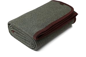 ACUSHLA Couverture Chaude en Laine mérinos - 160 x 200 cm (Laine) - Militaire (Olive)