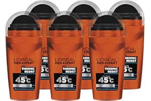 L'Oréal Paris Men Expert 48H Thermic Resist Lot de 6 déodorants à bille anti-transpirants pour homme 50 ml