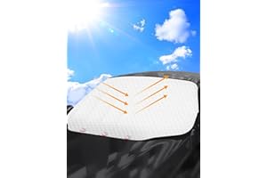 Tevlaphee Pare Soleil Voiture Pare Brise Avant, Protection Avant Parfaite Contre Les Rayons UV et la Chaleur dans Votre Voiture,Magnétique, Pliable, Universelle, Argenté, 193 * 126cm