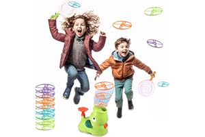 PAMIYO Outdoor Toys for Ages 4-12+, Elephant Butterfly Catching Game, Flying Disc Launcher Toy for Boys and Girls, Frisbee Catapult, Flying Saucer Toy for Outdoor Indoor, Great for Kids