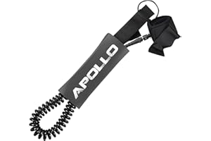 Apollo Leash Paddle – Laisse en Spirale pour Planches à Pagaie – Leash Planche de Surf et de Stand up Paddle – Accessoire Sup