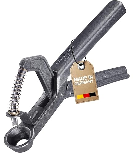 Westmark Kersenontpitter met trechter en pittencontainer, kunststof/roestvrij staal/aluminium, Kirschomat, zilver/zwart/doorzichtig, 40702260