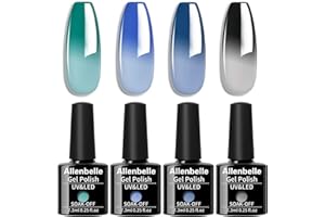 Allenbelle Vernis Semi Permanent Caméléon Vernis à Ongle Changement De Couleur Gel UV LED Nail Art Vernis Permanent Soak Off Manucure 005