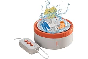 NOLLAM Sink Washing Machine, Mini Washing Machine With Bottom Suction Cups, Portable Washing Machine Ultrasonic With Usb For Travel, Mini Washer For Small Items Of Clothing