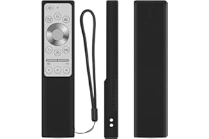 YIBICHIN Funda Protectora de Silicona para Samsung Mando a Distancia, BN59-01311G BN59-01311B BN59-01265A BN59-01358B, Funda Mando para Samsung, Antideslizante, A Prueba de Golpes, Lavable (Negro)