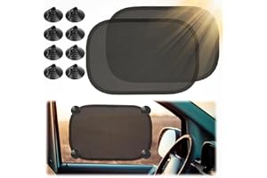 FFTANXS Pare Soleil Voiture bébé,Pare Soleil Voiture avec 8 Ventouse,Protection UV/Chaleur,pour Bebe Enfant,Adultes