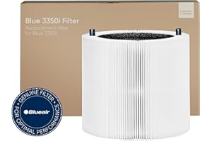 BLUEAIR Filtro de aire original para Blue Pure 3350i Max, filtro de repuesto Blue Pure F3MAX para purificador de aire con ventilador