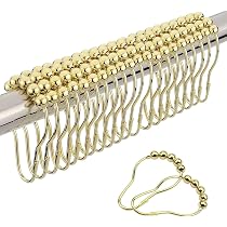 Duschvorhang Gold Glitzer – 183x214 Cm, Wasserabweisend, Anti Schimmel, Waschbar, Luxuriöser Glam-Look Fürs Badezimmer