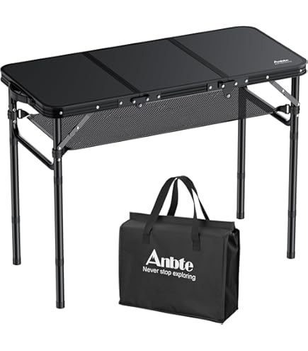 campingtisch 100 x 50 Anbte Klapptisch 100x50CM Aluminium Aufrollbar Tischplatte mit 2 Höhen 70/87cm für 6-8 Personen 120KG Belastbar, Grilltisch Falttisch mit Tragetasche für Picknick Garten Balkon (Schwarz) Sonstiges member:55484746793128:811 DCB XCT29 Felt Doctrine Color:Navy + Gold