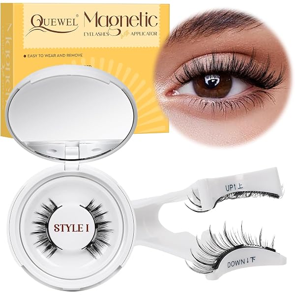 Magnetische Wimpern Set – 3 Paar, Wiederverwendbar, Kein Kleber Nötig, Mit Applikator