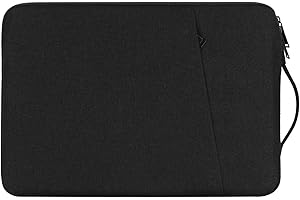 Chelory 14 Inch Laptop Sleeve for 13 Inch MacBook Air 14 Inch MacBook Pro 2019-2024, 13 13.3 Inch Notebook Bag Ultrabook Computer Chromebook Tablet iPad Shockproof Carrying Case with Handle, Black