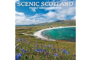 2026 Scotland Calendar: Scenic Scotland Family Organiser - Square Wall Calendar - Month to View - 12 Months