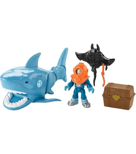 Hot Wheels Dino / Shark Launcher Speelset Voertuig 2 assorti 10x28cm