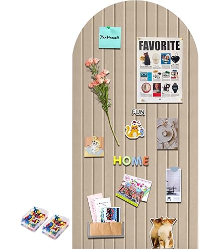 40x60 cm Prikbord Groot Zelfklevend – Decoratief Prikbord van Vilt, Prikbord Kurktafel, Opvouwbaar Fotobord, Memoboard Vision Board voor Kantoor, Thuis & Kinderkamer