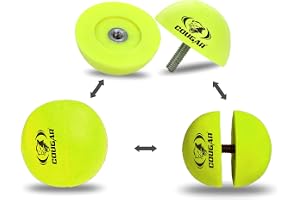 Cougar Rubber Tennis Trainer Ball Practice Single Self-Study Training Ball (Multi-Color, Standard Size)