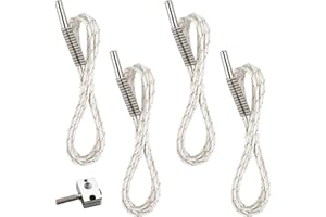 LIANGDIAN 24V 50W Heating Cartridge Pack of 4 Improved Ceramic Cartridge 1M Heating Tube 3D Printer Accessories 3D Printer Heater Cartridge Heating Wire Compatible with Reprap Prusa Mendel i3 Ender 3 Ender 3