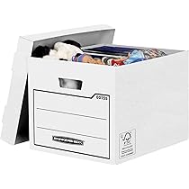 Scatole Archivio Bankers Box A4 - Confezione Da 25 Pezzi, Dorso 150 Mm, Cartone Riciclato FSC, Per Documenti