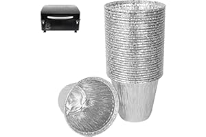 WEBROIL 30 Packs BAC459 Grease Bucket Liner for Traeger Ranger, PTG, Scout Grills,Traeger Ranger Drip Tray Liner Accessories, Traeger PTG Bucket Liner,Traeger Scout Grease Liner Accessories, 4.3" x 4"