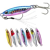 5 Leurres De Pêche Plomb Coulant - Métal Plat - 5.5cm à 10.9cm / 10g-80g - Neufs