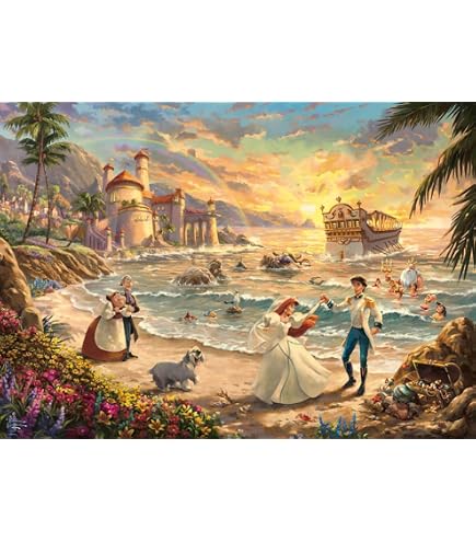 Schmidt Spiele 59959 Deadpool, Snow Day, Marvel, Thomas Kinkade, puzzle da 1000 pezzi