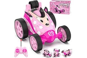 Mieryd Voiture Télécommandée Fille, Jouet Enfant 3 4 5 6 7 8 Ans Petit Voiture Radiocommandés Téléguidée Rotation à 360° Cascade Stunt RC Car Véhicule Jeux Extérieur Intérieur Cadeau Noël Anniversaire