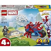 LEGO Spidey Spidey in his Moto vs. Rino 11206 | Toys for 4+ year old boys and girls, motorbike and 2 superhero minifigures in