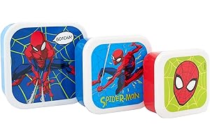 Marvel Spider-Man Amazing Lunch Box, Polypropylene, 900 milliliters, Red & Blue