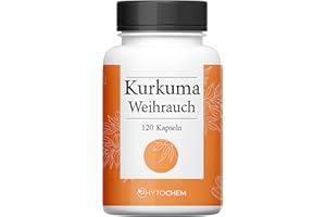 PHYTOCHEM KURKUMA und WEIHRAUCH | hochkonzentriere Extrakt | 120 Kapseln | Premium Qualität aus Deutschland