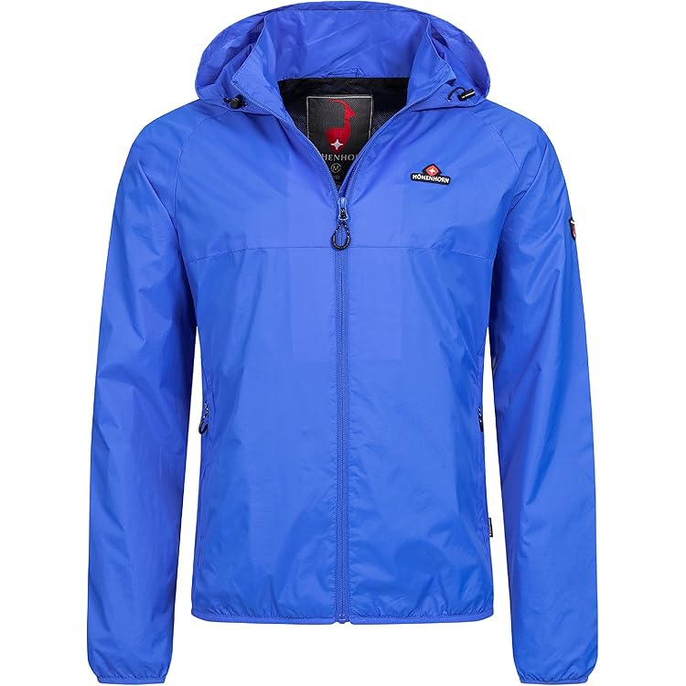 Höhenhorn Lepon Heren Jas Windbreaker Slip-on Jas Anorak Trainingsjas met borstzak, maat S tot 3XL, donkerblauw, S