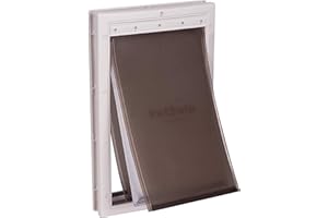 PetSafe - Porte pour Animaux de Compagnie pour Conditions Climatiques Extrêmes - Triple Volet, Économie d'Énergie, Cadre Personnalisable - Moyen