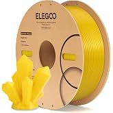 ELEGOO Gold Glitter PLA Filament 1.75 1kg | PLA Sparkle for 3D Printer, Dimensional Accuracy +/- 0.03mm, 3D Filament Spool, f