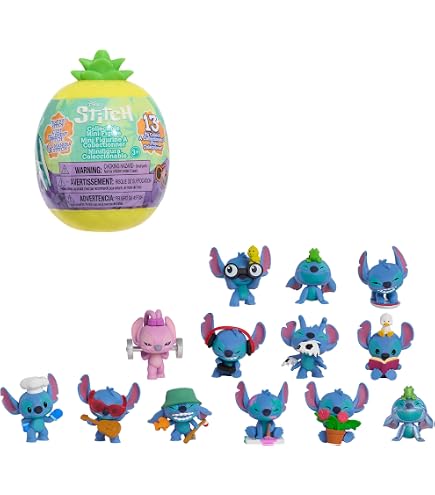 Disney Stitch - Peluche piccolo da 17,8 cm, Stitch con taco, giocattoli per bambini dai 2 anni in su Just Play