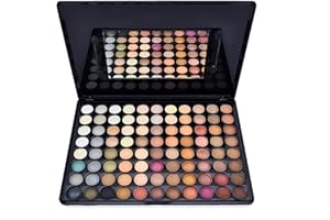 BRILLIANTDAY Palette Fard À Paupière Maquillage Yeux, Kit Maquillage Femme 88 Couleurs, Palette de Maquillage Femme, Coffret Maquillage avec Rouge à Lèvre, Pinceaux, Bâton Contour, Correcteur, Fard à Joues