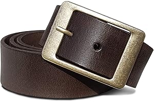ROYALZ Vintage Leather Belt for Jeans Suit Trousers Women Belt 4 mm Thick Full Leather 38 mm Women's Belt