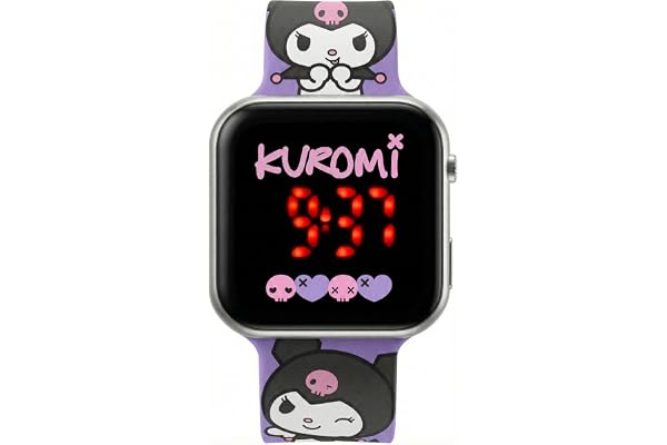 Clondo Montre numérique LED pour enfant et fille, fonction date, format 12/24 heures, gadgets officiel, cadeau