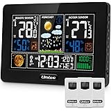 Stazione Meteo Digitale Kalawen Con Sensore Esterno Wireless - Display LCD, Temperatura, Umidit&agrave;, Previsioni, Sveglia