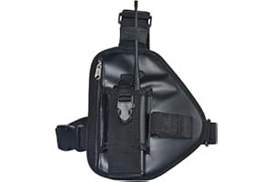 HYS Harnais de Poitrine pour Talkie-walkie, Sac de Poitrine Portable avec Sangle réglable, Compatible avec Baofeng Kenwood Quansheng Motorola Radio bidirectionnelle (Noir)