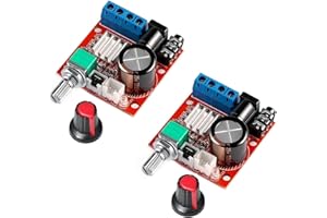 VISSQH 2 pezzi Modulo Amplificatore Digitale PAM8610,10W + 10W Tipo D PAM8610 modulo Amplificatore Audio a doppio canale DC 12V Scheda Amplificatore