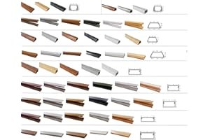 netproshop 1 Meter Kabelkanal selbstklebend Wandmontage, Größe Kabelkanal:25.4x11mm, Farbe Kabelkanal:Hellbraun Meliert