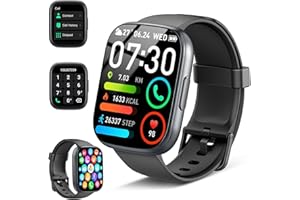CILLSO Reloj Inteligente Hombre Mujer, 1.95" Reloj Deporte con Funciún Llamadas Mensajes Bluetooth, 110+ Deportivos Smart Watch con Pulsómetro/Monitor de Sueño, IP68 Pulsera Actividad para Android iOS