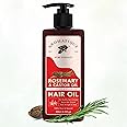 Aromatique Rosemary & Castor Oil - Rosemary Oil & Castor Oil for Hair Growth - Helps Reduce Hair Fall & Dandruff - Cold Pressed & Hexane Free Oil (250 ml)