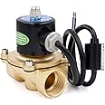 Heschen Brass Electric Solenoid Valve, 2W-250-25J, PT 1'', AC 220V, Direct Action Water, Normally Closed Replacement Valve