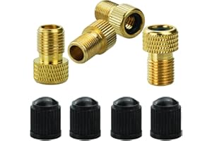 SZCXDKJ Adaptateur de Valve en Laiton (Lot de 4) - Gonflez Le Pneu à l'aide d'une Pompe Standard ou d'un compresseur d'air