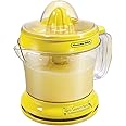 Proctor Silex Alex's Lemonade Stand Electric Citrus Juicer Machine and Squeezer, for Lemons, Limes and Oranges, 34 oz, Includes 2 Reamers & Recipe Book, Yellow, Discontinued