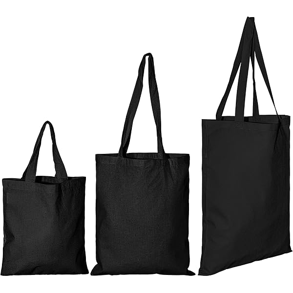 Blank Canvas Black Tote Bag Bulk The DEAYOU 12 Pack Canvas 13