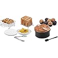 Ufesa Heissluftfritteuse Zubehör Set 7 Teile, Für 3,5 L, Fritteuse Oder Mehr, Kuchen, Grill, Spieße, Toasthalter, Cupcake-For