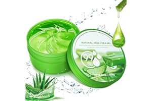 MEITREND 300ml Aloe Vera Gel, 99% Reine Aloe Vera Feuchtigkeitscreme für Gesicht und Körper, Natürliche Feuchtigkeitspflege Gel für trockene Haut, Sonnenbrand, Akne - Beruhigend After Sun Pflege